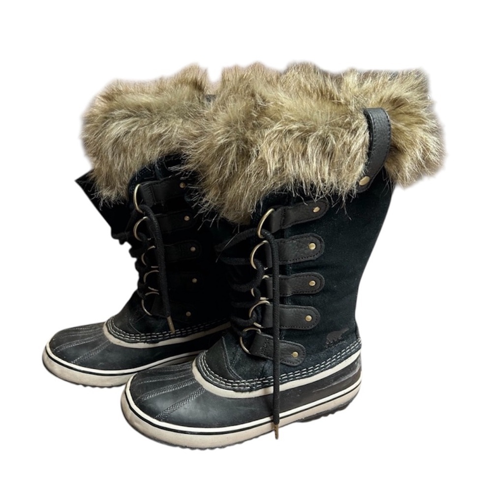 Sorel Joan of Arctic Waterproof Winter Boots Women’s Size 8 Black - Picture 2 of 9